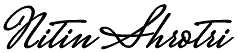 Nitin Shrotri Signature Logo
